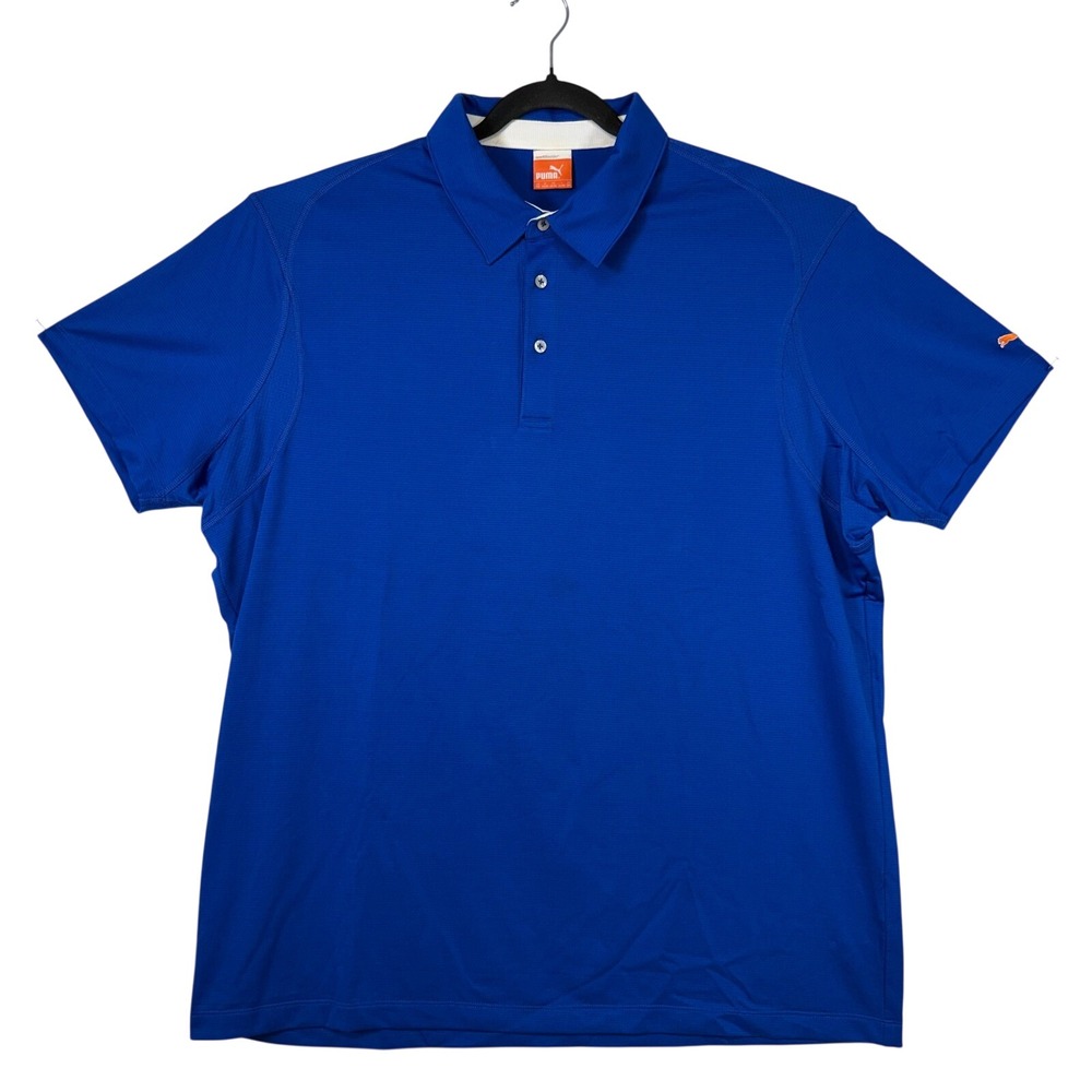 Puma Sport‎ Lifestyle XXL Blue USP Dry Polo Shirt Golf Activewear Mens